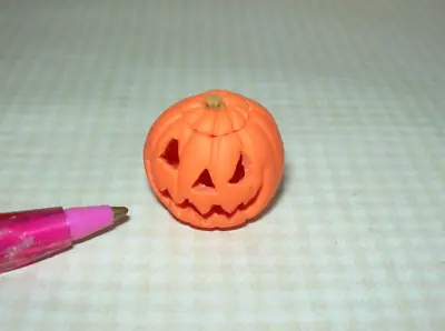 Miniature Carved Scary Jack O' Lantern W/Removable Top: Halloween DOLLHOUSE 1:12 • $5.98