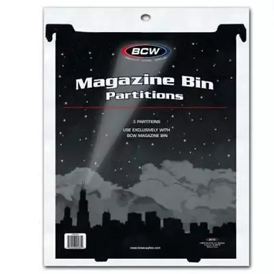 BCW Magazine / Document Bin Extra Partitions 3-Pack New Dividers Free Shipping  • $17.77