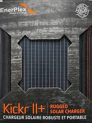NEW EnerPlex Kickr II+ Rugged Portable Solar Charger - Black • $25