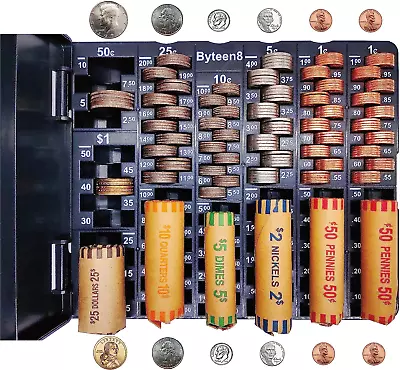 Coin Counter Coin Sorter｜Coin Counter Tray Coin Sorter Tray With Cover｜Different • $24.76