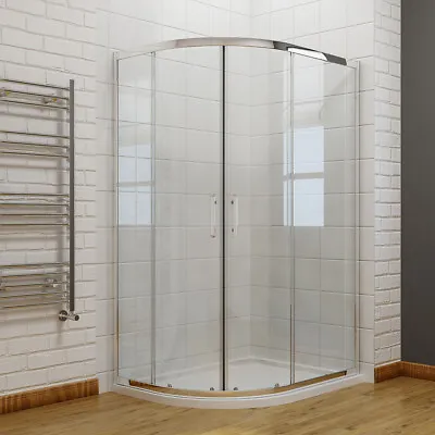 Quadrant Shower Enclosure And Tray 6mm Nano/Tempered Glass Wet Room Screen • £326.99