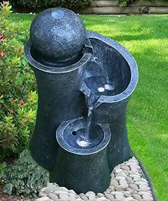£69.99 • Buy Water Feature Fountain Cascading Ball Garden  Statue Indoor Outdoor Decoration