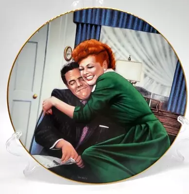 THE BIG SQUEEZE Porcelain Plate Fromthe I Love Lucy Collection Jim Kritz IOB • $18.71