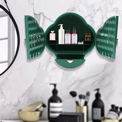 Jewelry Organizer Makeup Organizer Wall-Mounted Cosmetic Storage For Bathroom • $21.85