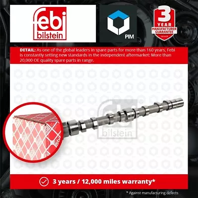 Camshaft Fits VW SHARAN 7N 1.4 Exhaust Side 10 To 15 03C109101CA 03C109101DF New • $148.67