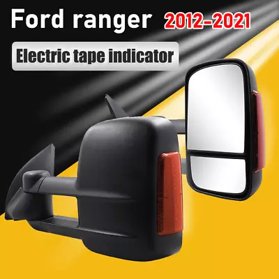 Electric Extendable Towing Mirrors 2012-2021 Ford Ranger PX Everest Indicator AU • $329.99