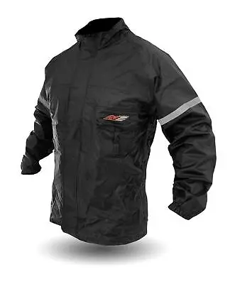 Black Motorcycle Rain Suit- Medium Size-#100 • $29.41