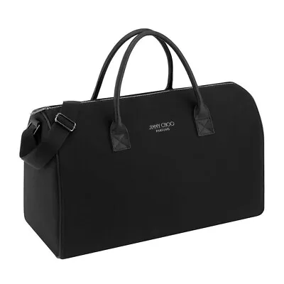 Jimmy Choo Designer Mens Black Duffle Weekend Bag Travel Bag Gym Bag NEW SEALED • £35.99