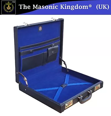 Grand Apron Hard Case | Masonic MM/WM | Provincial Briefcase Made From Leather • £64.97