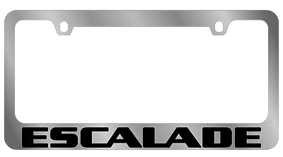 Chrome Cadillac Escalade Logo Premium Stainless Steel License Plate Frame • $34.95