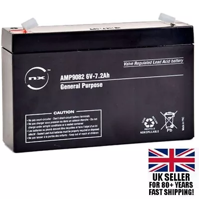 6v REPLACEMENT BATTERY FOR KIDS ELECTRIC RIDE ON CAR 7ah 3FM7 • £14.99