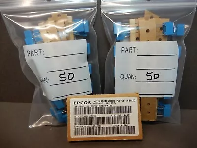 EPCOS Metalized Film Polyester Capacitors (100) .12uf 250V NOS • $20