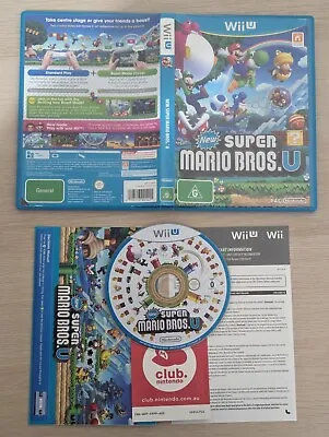 New Super Mario Bros U - CIB - Wii U • $15