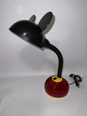 Vintage Disney Mickey Mouse Gooseneck Desk Lamp W/ Carousel Organizer  • $24.99