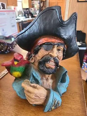 RARE 70s Universal Statuary Corp. Chicago 1974 Pirate Captain Bust By V Kendrick • $95