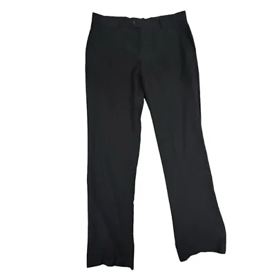 Vintage Kenzo Paris Mens Dress Pants 36/33 Black Wool Designer • $20