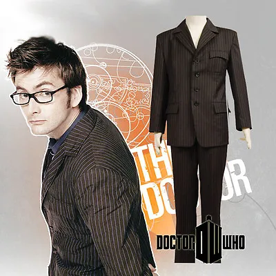 £71.82 • Buy Doctor Who DR. Brown Suit Halloween Uniform Cosplay Costume Custom Made