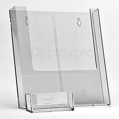 A6 DL A5 A4 Wall Mount Leaflet Flyer Holders And Business Card Display Stands • £12.09