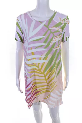 MINKPINK Womens Palm Sprigs Tee Shirt Dress Multi Colored Size Small • $2.99
