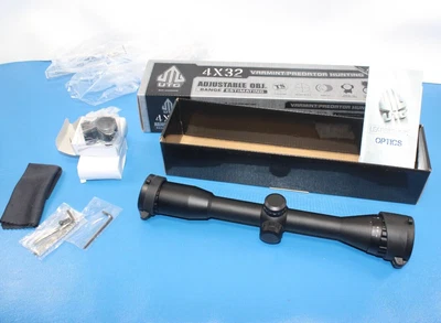 $69 • Buy Leapers UTG 4X32 Rifle Scope Varmint Predator Hunting SCP-U432AOD