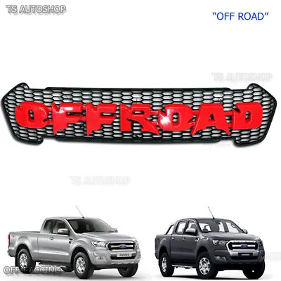 Red Grill Grille Fits Ford Ranger PX2 FX4 MK2 Raptor Off Road 2015 2016 2017 • $239.29