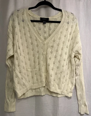 $3.99 • Buy Women’s Forever 21 Yellow Cardigan Size 1X 