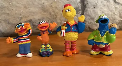 Lot Of 4 Sesame Street PVC Figures Big Bird  Cookie Monster  Bert & Elmo? • $10