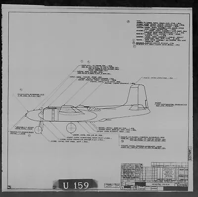 $86.67 • Buy Douglas A-26 Invader 1940's Factory Blueprints WW2 B-26 Aircraft ARCHIVE SET 