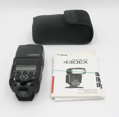 £15.50 • Buy Canon 430EX Speedlite Flash For Camera With Manual & Case 