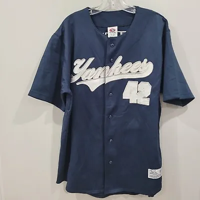 Vintage True Fan New York Yankees Mariano Rivera 42 Jersey Mens XL 46-48 Sewn • $49.99