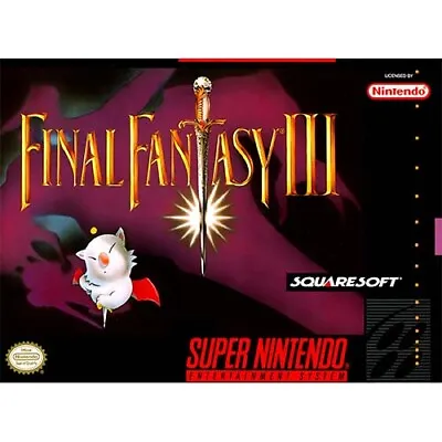 Final Fantasy III Snes Poster High Quality 8x10 8.5x11 11x17 13x19 • $2.98