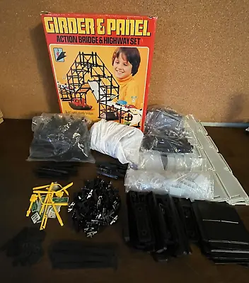 Vintage Girder & Panel Action Bridge & Highway Set Kenner 1976 Playset W/ Box • $27.99
