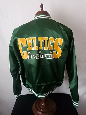 🚨🔥Boston Celtics Vintage Chalk Line XL Starter Style Jacket BACK LOGO EUC! • $149.99