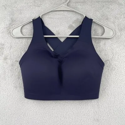 Lululemon Enlite Bra Womens 32E Blue Midnight Navy Running High Support Ultralu • $24.95