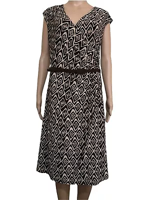 Lauren  Ralph Lauren  Cap Sleeve Pull Over Ladies Midi Dress With Belt • $45