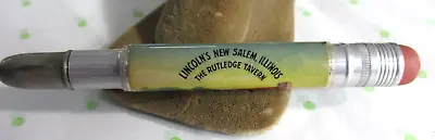 Vintage LINCOLN'S New Salem Illinois Rutledge Tavern Bullet Pencil Abe Lincoln • $7.61