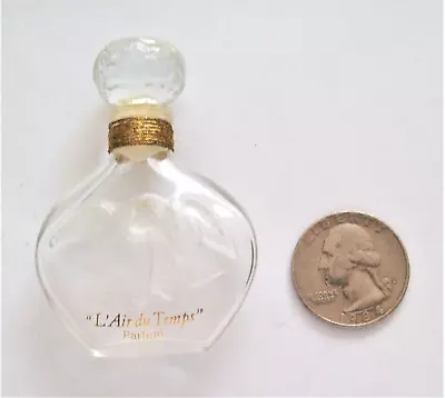 VINTAGE MINIATURE Nina Ricci L'Air Du Temps 25 Fl. Oz. PERFUME BOTTLE - EMPTY! • $5