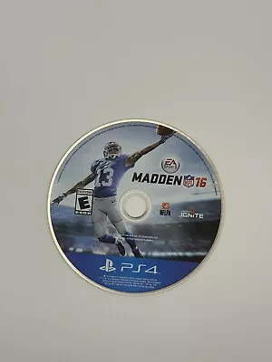 Madden NFL 16 | EA Sports | PS4 Sony Playstation 4 Game Football *DISC ONLY* • $3.99