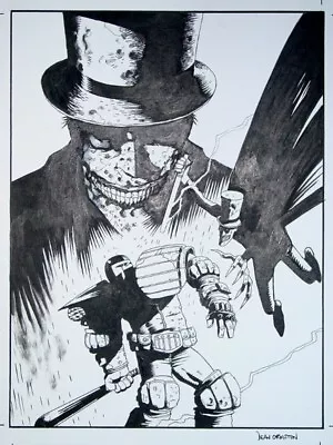 Classic Judge Dredd 14 Night Of The Ripper Cover Dean Ormston Original Comic Art • $2500