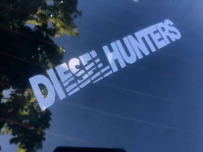 DIESEL HUNTERS Car Sticker Window 4x4 Fits Hilux Navara Patrol Pajero D40 Triton • $5.98