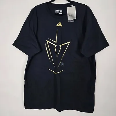Adidas NHL Vegas Golden Knights VGK Hockey NWT Mens XL Short Sleeve Black Shirt • $19.99