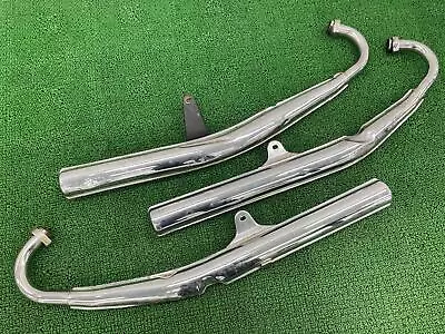 KAWASAKI Genuine Used KH400 Right And Left Muffler S3F Good Condition. 4049 • £558.42