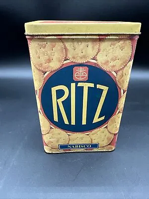 Vintage Advertising Ritz Crackers Tin Nabisco Bristol Ware 1995 With Lid • $11