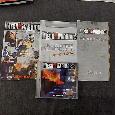 MechWarrior 3 (PC 1999)  - PAL Version + Manuals • $10.17