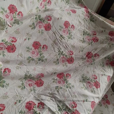Cath Kidston White Antique Roses King Duvet Cover With 2 Pillowcases  • £19.99