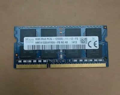 8GB SK Hynix DDR3 1600mhz PC3L-12800S 204 PIN SO-DIMM LAPTOP MEMORY RAM • £10