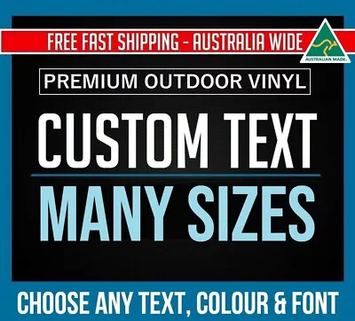 CUSTOM Sticker Decal - MANY SIZES Lettering Business Shop Personalised Instagram • $10.50