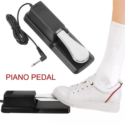 $17.99 • Buy Piano Pedal Damper Sustain Foot Switch For Electric Yamaha Roland Keyboard NEW