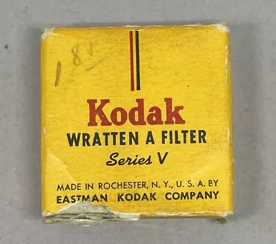 $15 • Buy Rare Vintage Kodak Wratten A Filter (No.25) Series 5 Case & Box. Never Used