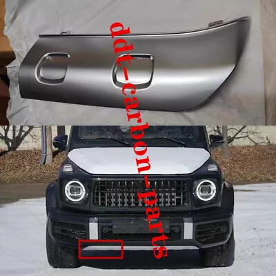 1Pcs For Mercedes W464 G63 AMG 2019-2023 Silver Right Front Bumper Guard Plate  • $167.39